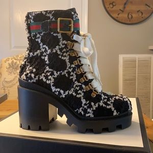 Gucci Trip GG logo boot